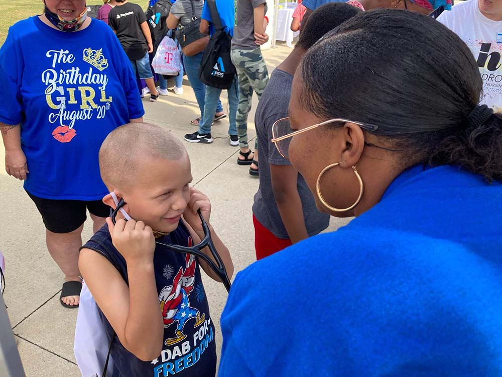 Young Boy With Stethoscope