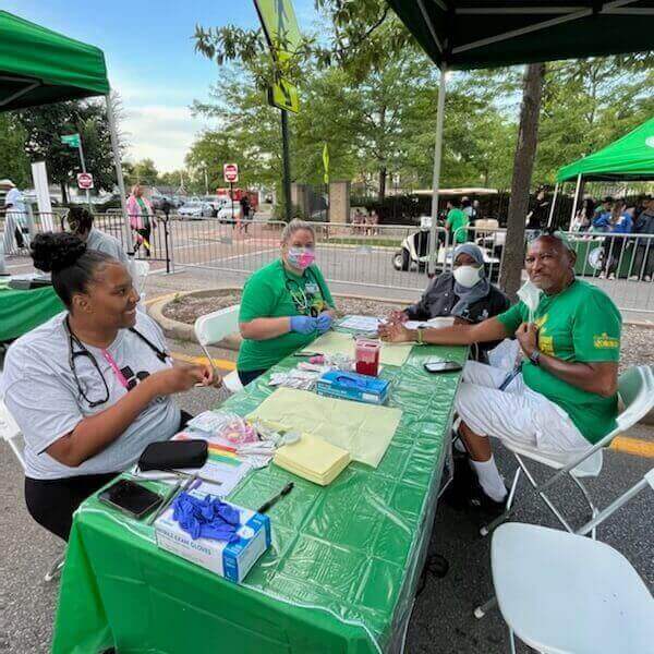 Group Working At Male Wellness Walk